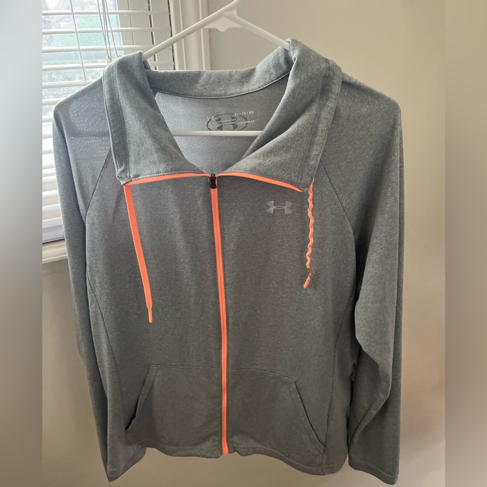 Size xl Under Armor lightweight great and coral athletic jacket